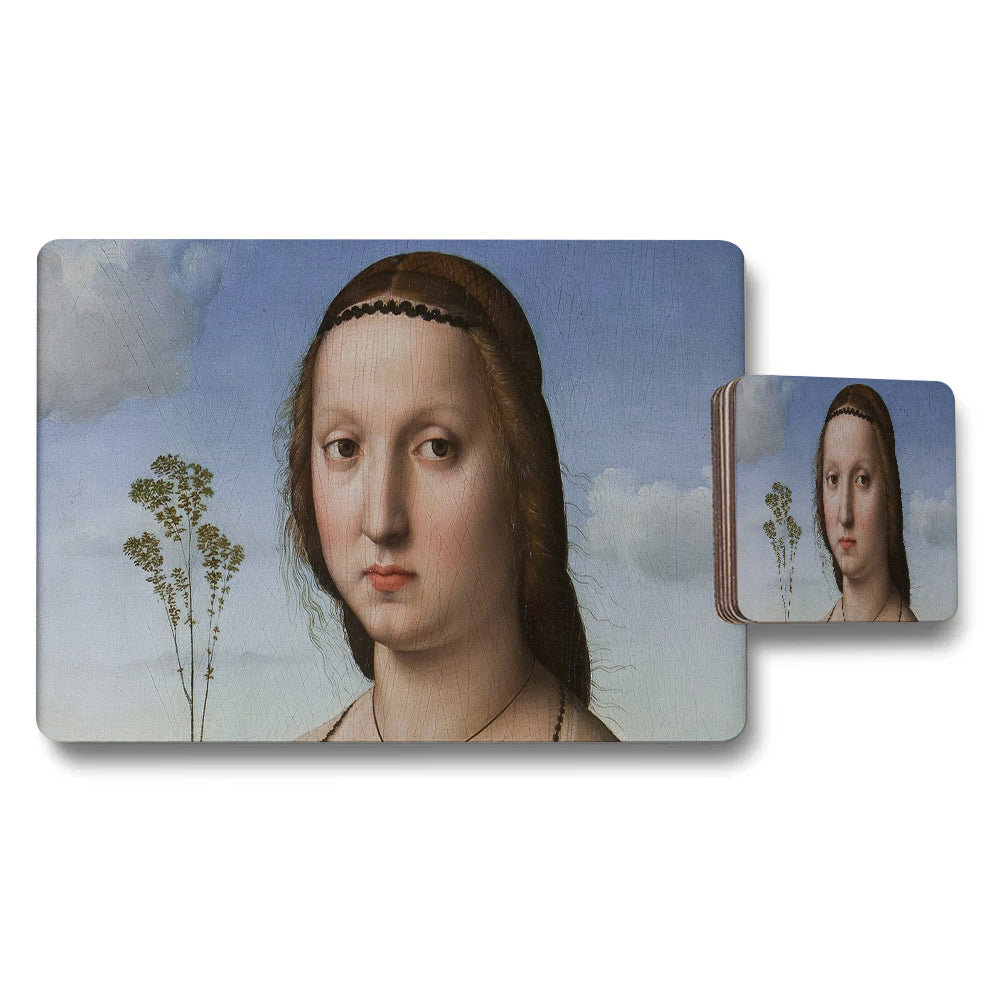 Mona Lisa Placemats And Coaster Set For Elegant Table Decor