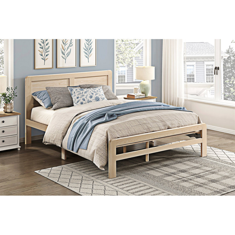 Contemporary Platm Bed Frame, Queen