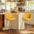 Asotin 26" Seat Height Swivel Upholstered Counter Stools Barstool with Backrest Footrest for Kitchen Island Dining Room-1854403124-1854403130