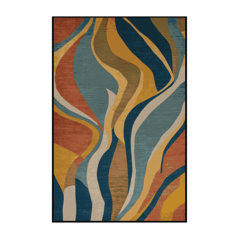 Tapis brun lavable à la machine, Tapis de couloir 2 pi x 4 pi