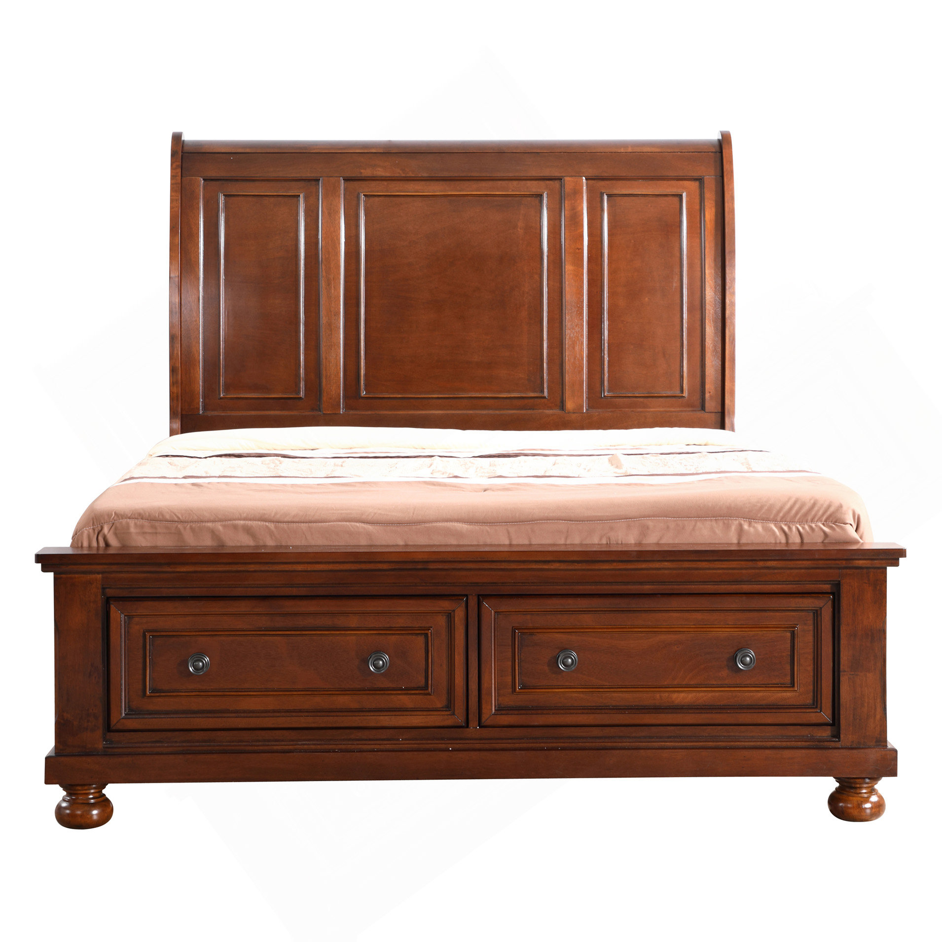 Rosdorf Park Traditional Cherry Queen Bed For Cozy Spaces | Wayfair