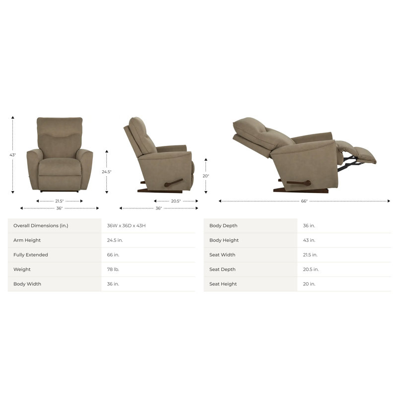 Belmont Rocking Recliner with i-Clean® Fabric, Ocean