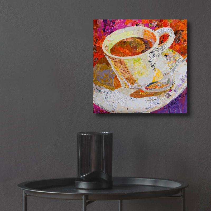 «Cafe Au Lait» par St. Hilaire Elizabeth, H 12 po x l 12 po x P 0,13 po