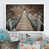 Toile blanche avec cadre photo