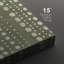 Mid-Century «Olive Green Tones Abstract Modern Dot Matrix Geometric», 2 pièces-100136563-100136560