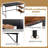 Coarben L-Shaped Metal Base Computer Desk-1352207494