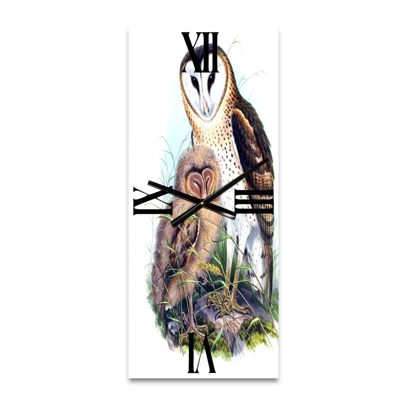 Vintage Birds I - Horloge murale traditionnelle, Petit