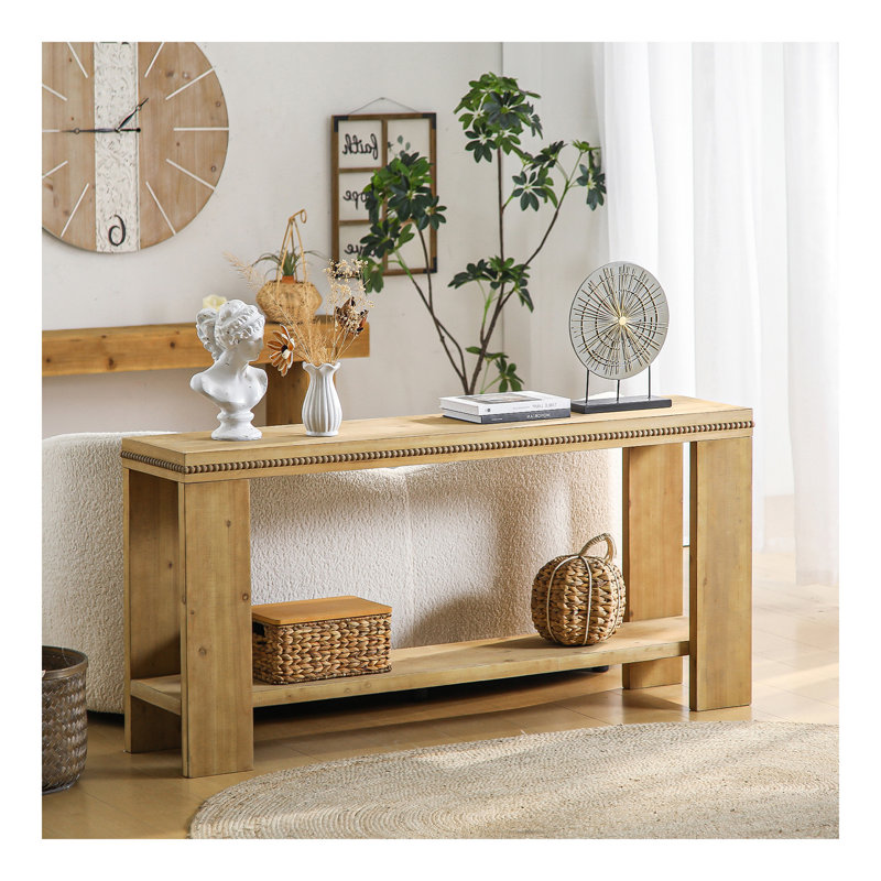 Console 63 "avec tablette de rangement Boho