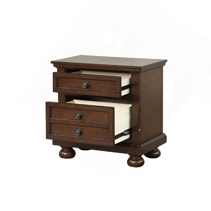 Table de chevet, cerisier foncé, Cerisier