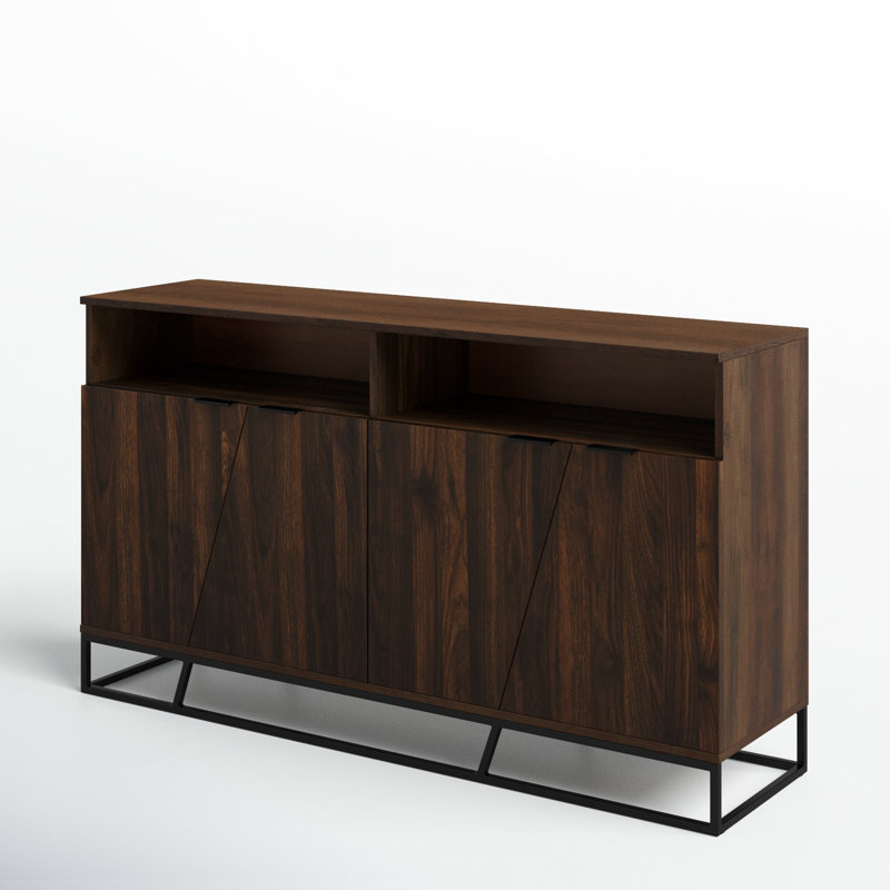 Buffet de 58 po Warwickshire, Noyer foncé