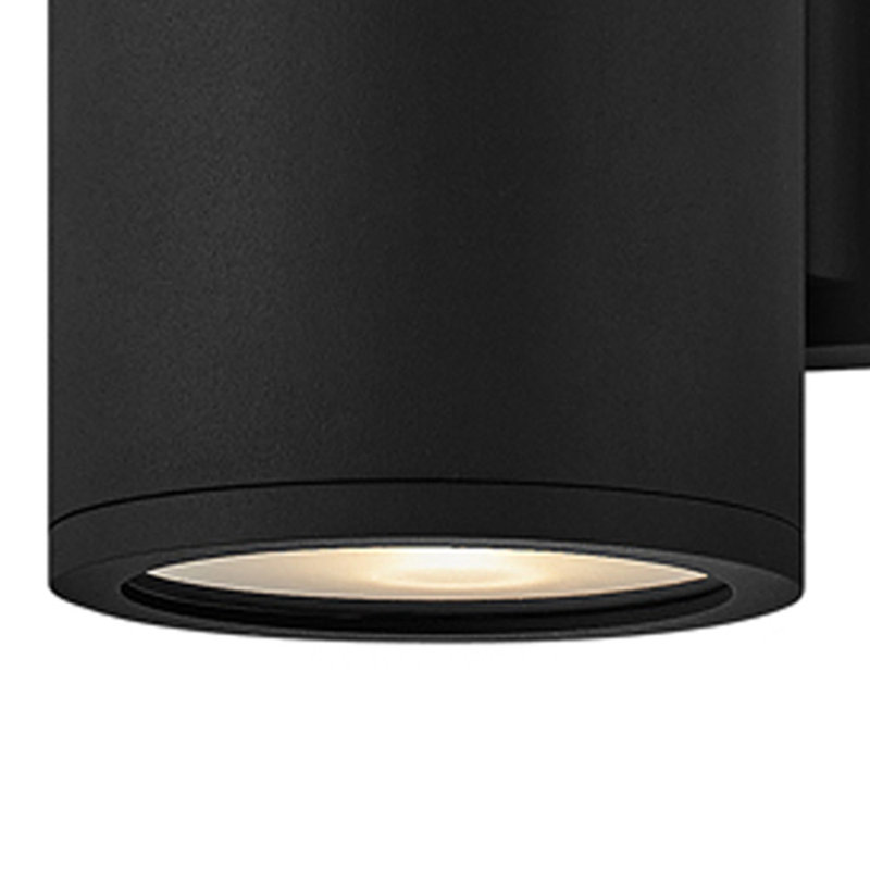 Silo 1 - Bulb 8" H Outdoor Armed Sconce, Black