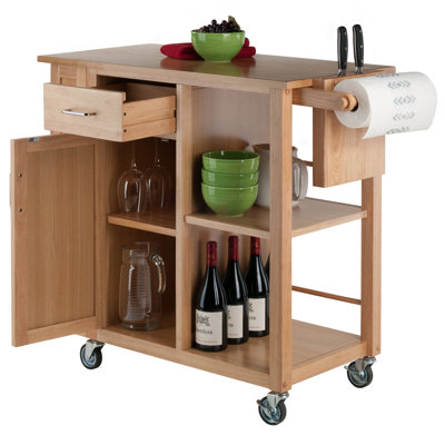 Kedwin Solid Wood Kitchen Cart