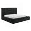 Luxueuse tête de lit capitonnée luxueuse 1pc avec plusieurs compartiments de rangement-66638918