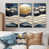 Toile naturelle avec cadre flottant