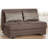Sehr Chenille Armless Loveseat, Brown