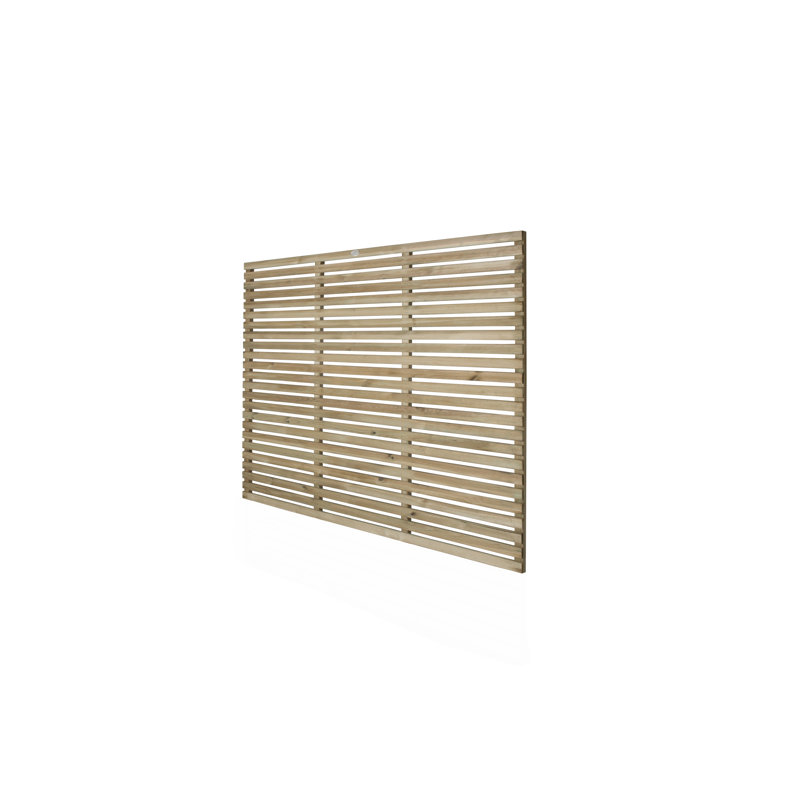 Natural Wood Fence Panels Included, 150cm H x 180cm W x 4.4cm D
