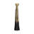 Modern Decorative Metal and Aluminum Vase with Sculptural Geometric Neck and Textured Glam Design-1067695558