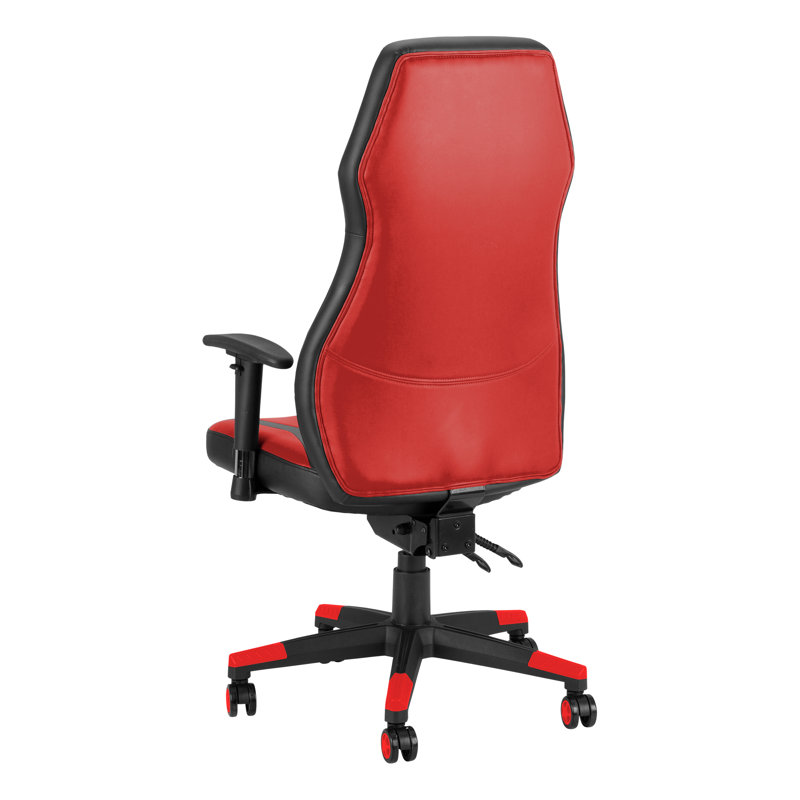 Inbox Zero Adjustable Reclining Swiveling PC & Racing Game Chair, Red