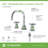 Dia Widespread Two-Handle Bathroom Faucet with Push Pop Drain