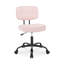 Chaise de bureau sans accoudoirs, petite chaise de bureau réglable en cuir de polyuréthane, chaise de travail ergonomique avec roulettes pivotantes à 360 °-2025993976