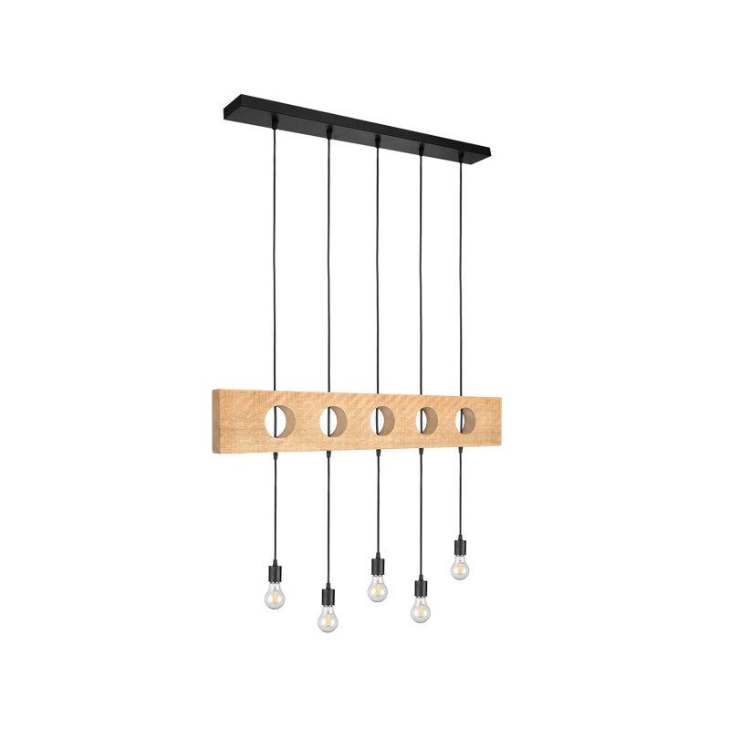 Murrell 5 - Light Black Cluster Pendant
