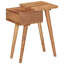Tegan Bedside Table Solid Acacia Wood 45x32x55 cm