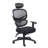 Samy Multi-Function Task Chair, Headrest, Black Mesh, Serenesoft Padding