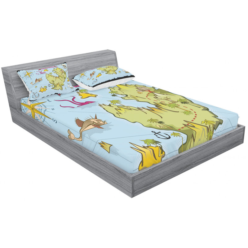 Microfiber Sheet Set, Full Sheet Set with Fitted Sheet