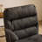 24.4 Inch Upholstered Swivel Office Chair With Leg Pegs And Wheels-1753660964