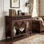Mid-Century Modern Walnut Tone Console Cabinet-2114824789