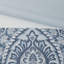 Édredon très grand 8 pièces, courtepointe bleue, 2 taies décoratives européennes, 1 coussin, pièce de fer à vapeur carrée, imprimé, rembourrage, coussins décoratifs, froissé