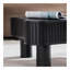 Table basse cylindrique moderne en bois de 42,52 pouces fabriquée à la main de forme irrégulière pour le salon, petite table basse avec piédestal robuste