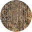 Tapis contemporain de couleur bleue et noire-942184270