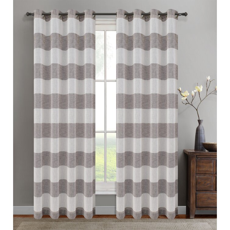 Highland Dunes Caenada Polyester Sheer Curtain Pair & Reviews | Wayfair