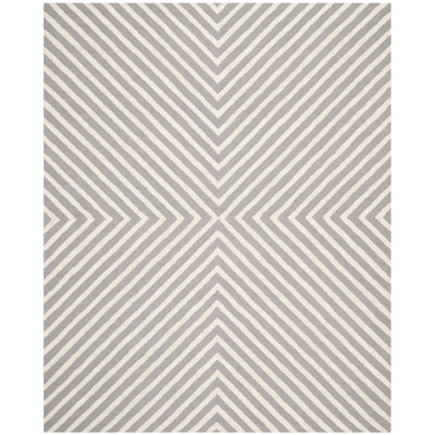Tapis géométrique en laine touffeté à la main Garibald