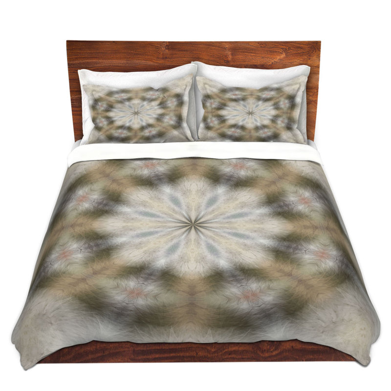Ensemble de housse de couette dentelle kaléidoscope, 1 housse simple + 1 taie standard