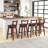 Riobe Swivel Upholstered Faux Leather Counter Stool