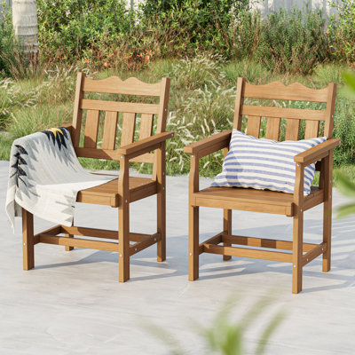 HIPS All-Weather Outdoor Dining Chairs with Ergonomic Design, Heavy Duty & Easy Assembly Patio Dining Chairs for Patio, Yard