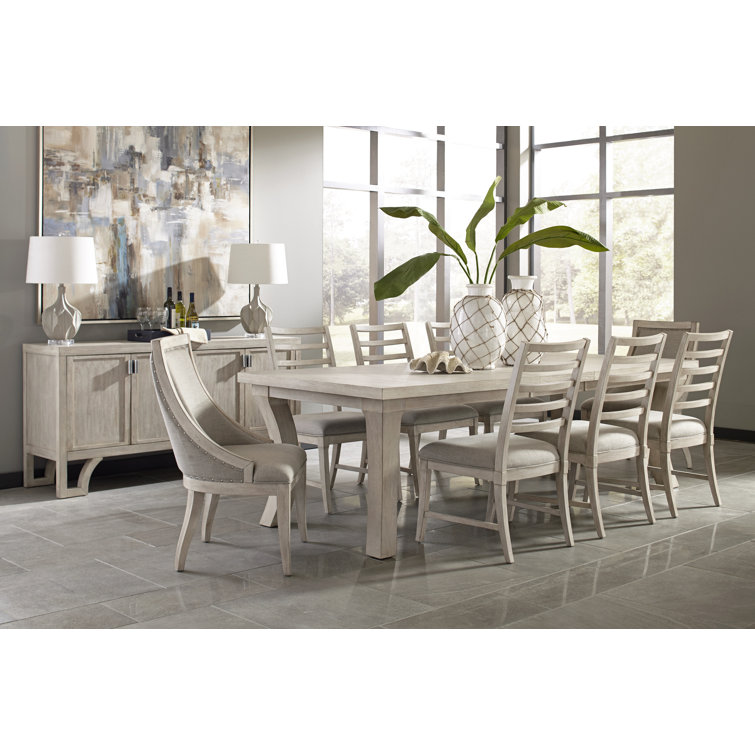 Graphite Extendable Solid Wood Base Dining Table