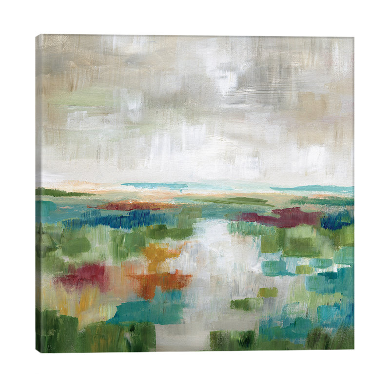 Vibrant Valley by Nan - Wrapped Canvas Painting, 66.04 cm H x 66.04 cm W x 1.91 cm D
