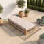 Chaise longue d'extérieur simple avec dossier réglable