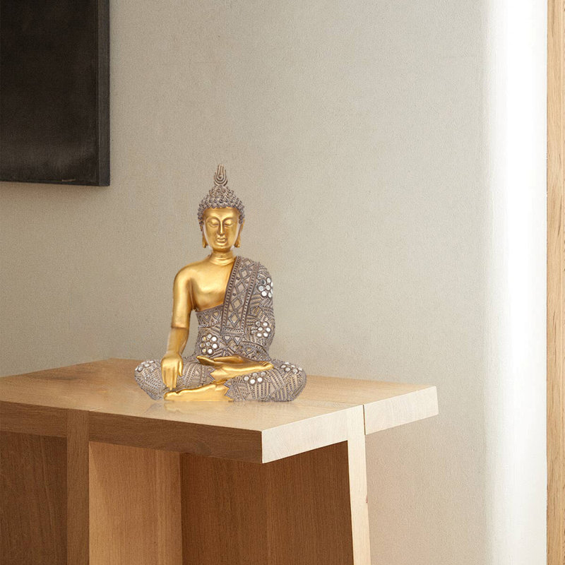 Statue de Bouddha doré en or, statues pour la décoration intérieure