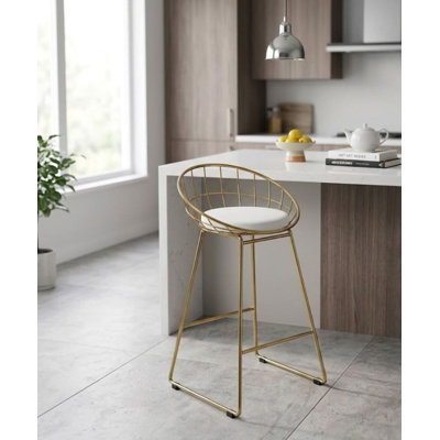 Luther Metal Frame Counter Stool