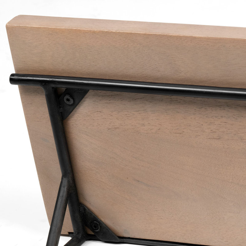 Beauvoir Accent Shelf with Hooks, 7" H x 36" W x 10" D