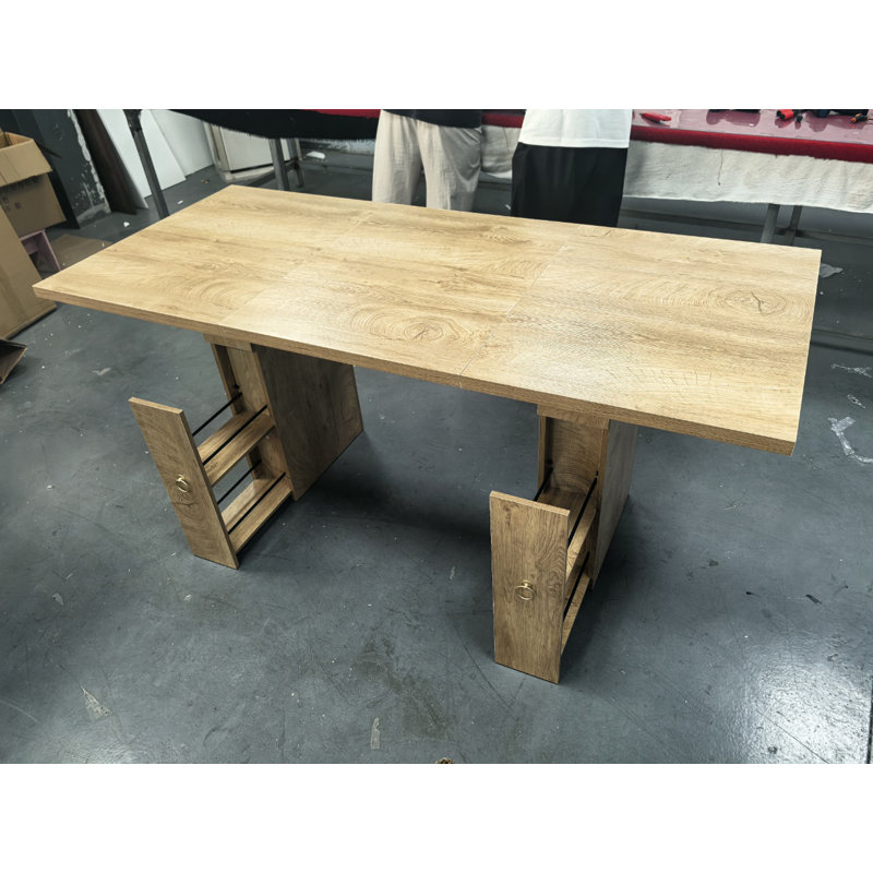Rectangular 179.8Cm L x 80Cm W Dining Table, Brown Wood