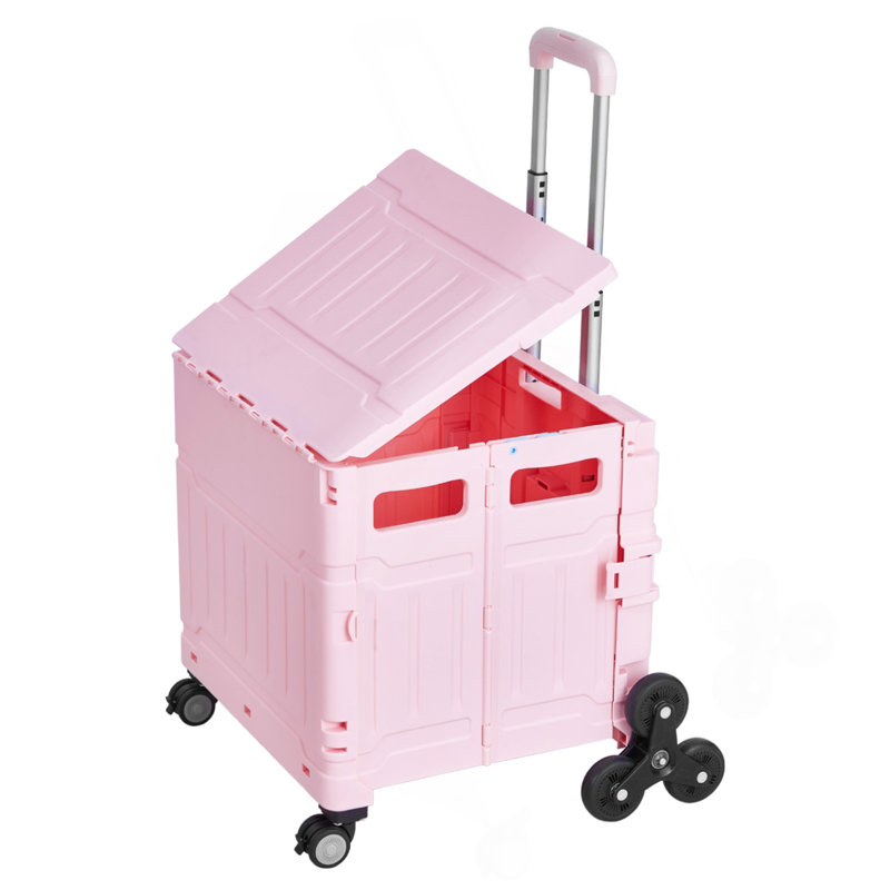 Caisse pliable avec roues d'escalade pliable 65L