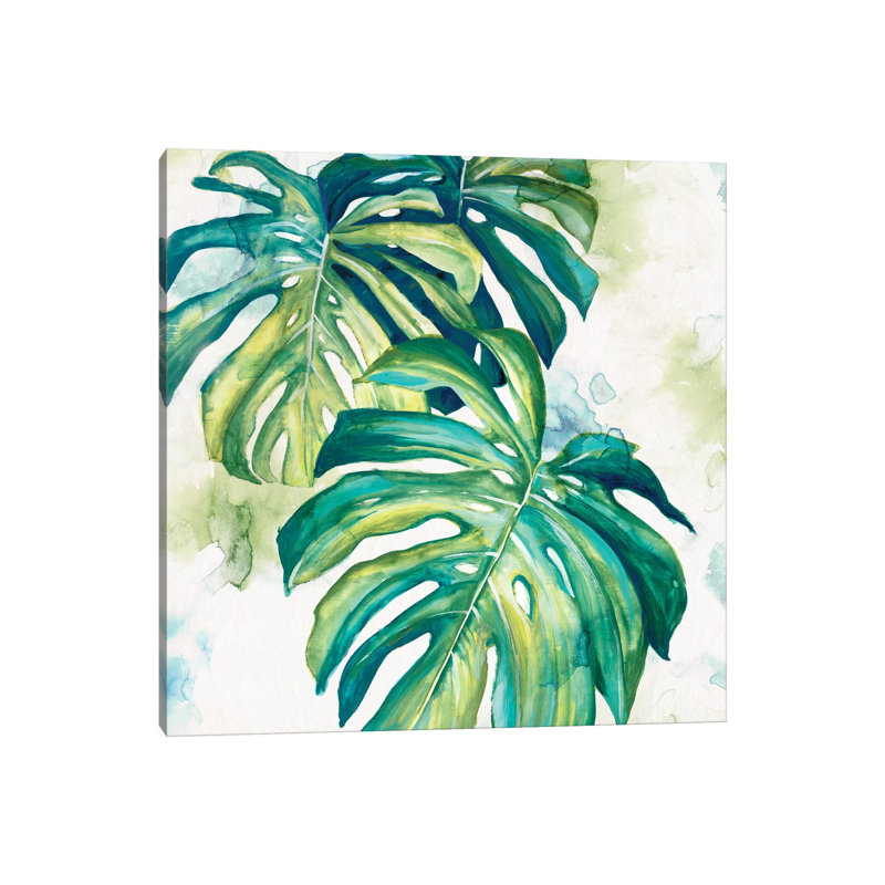 Summer Botanics I by Eva Watts - Wrapped Canvas Painting, 30.48 cm H x 30.48 cm W