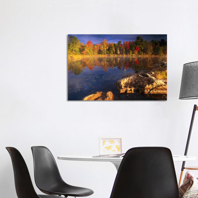 Lang Lake, FallColours, Ontario, Canada by Tim Fitzharris - Wrapped Canvas Print