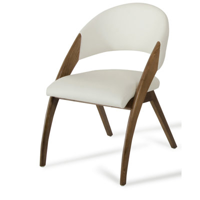 Safana 18'' H Faux Leather Upholstered Ash Parsons Chair