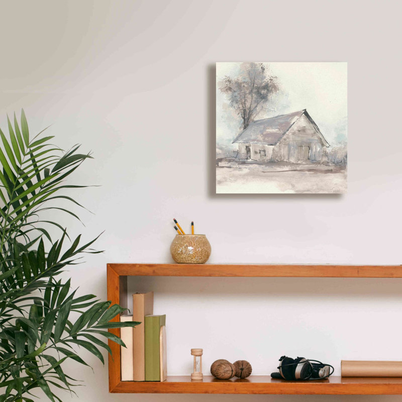 «Barn III» par Chris Paschke, estampe numérique sur toile, H 12 po x l 12 po x P 0,75 po